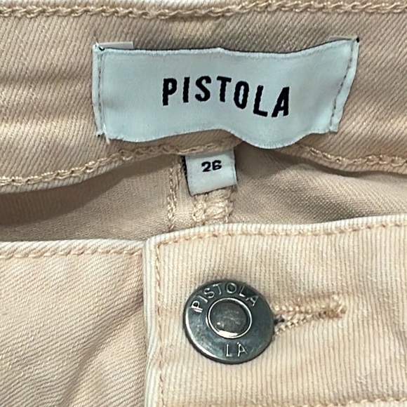 Pistola Pink🌸Audrey Vintage Cutoff Distressed Mid Rise Skinny Jeans 26W - Picture 6 of 8